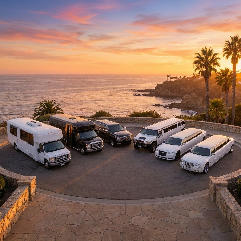 5 Star Limo OC luxury fleet available for FIFA World Cup stadium transportation at SoFi Stadium