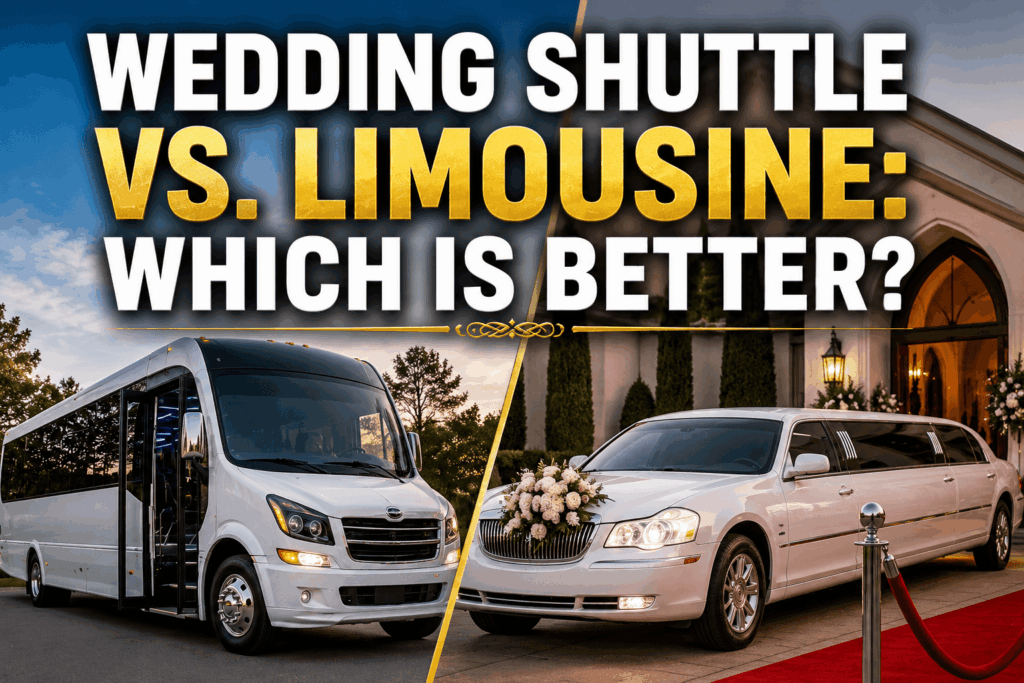 wedding shuttle vs limousine